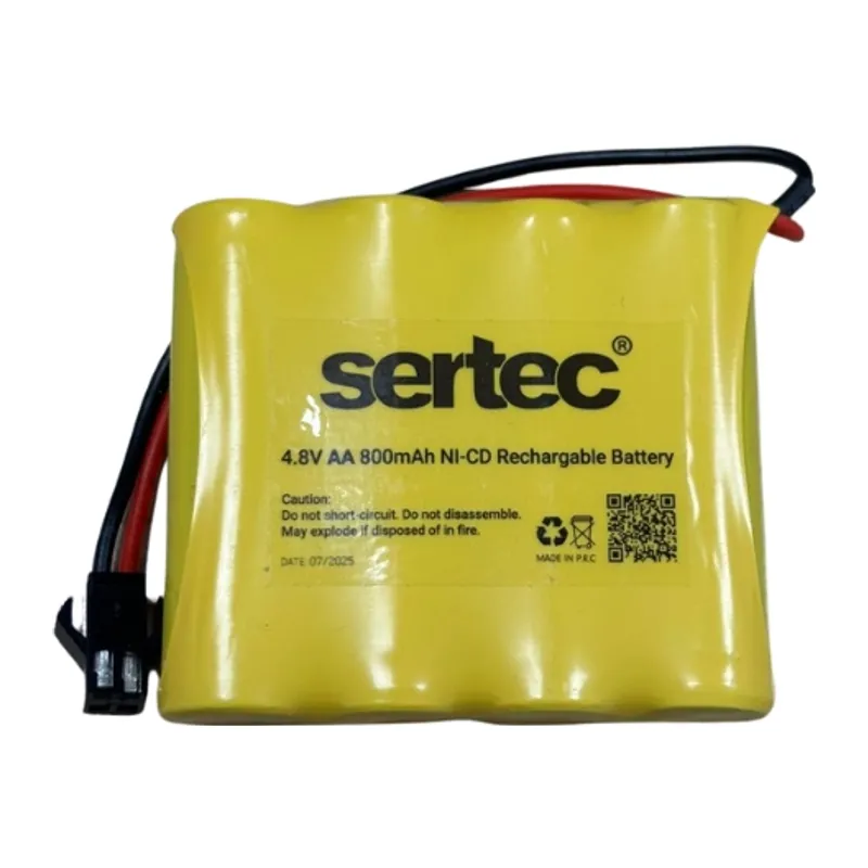 Sertec 4.8v 4s1p Aa 800 Mah Kablo + Siyah Konnektörlü Oyuncak Pili