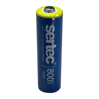 Sertec 3.7v Li-ion 14500 Aa - 800 Mah 1c Şarjlı Pil (başlı)