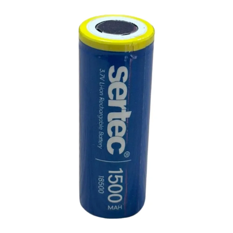 Sertec 3.7v Li-ion 18500 1500 Mah 1c Şarjlı Pil