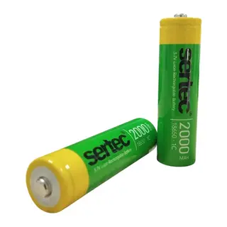 Sertec 18650 3.7v 2000 Mah 1c Li-ion Şarjlı Pil Başlı