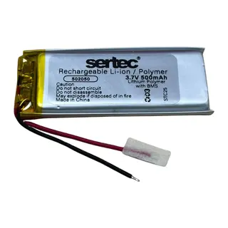 Sertec 502050 3.7v 500 Mah Li-polymer Pil (devreli/1.5a)