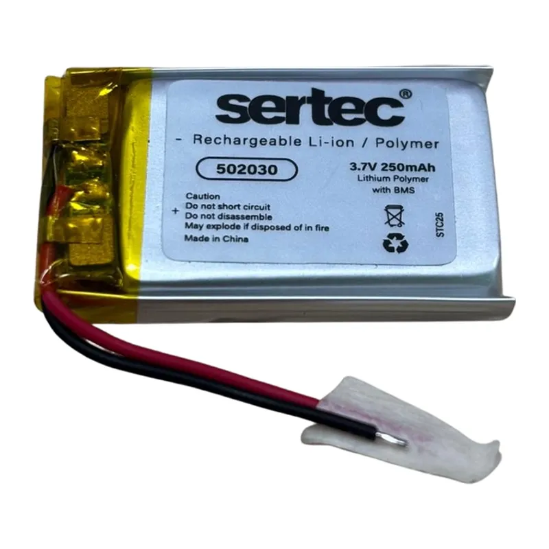 Sertec 502030 3.7v 250 Mah Li-polymer Pil (devreli/1.5a)