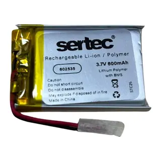 Sertec 602535 3.7v 600 Mah Li-polymer Pil (devreli/1.5a)
