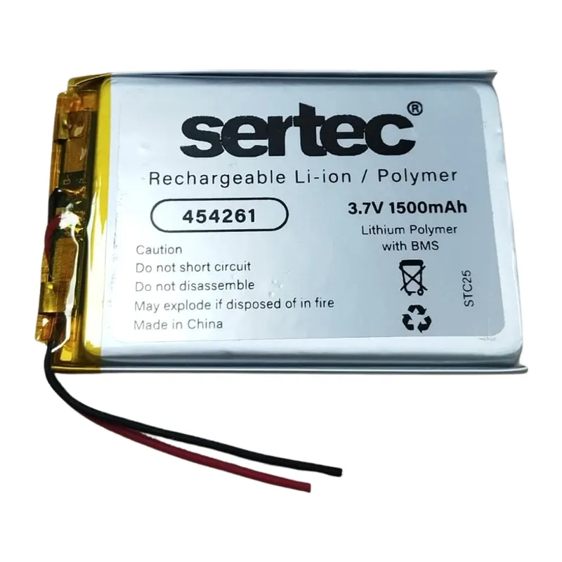 Sertec 454261 3.7v 1500 Mah Li-polymer Pil (devreli/1.5a)