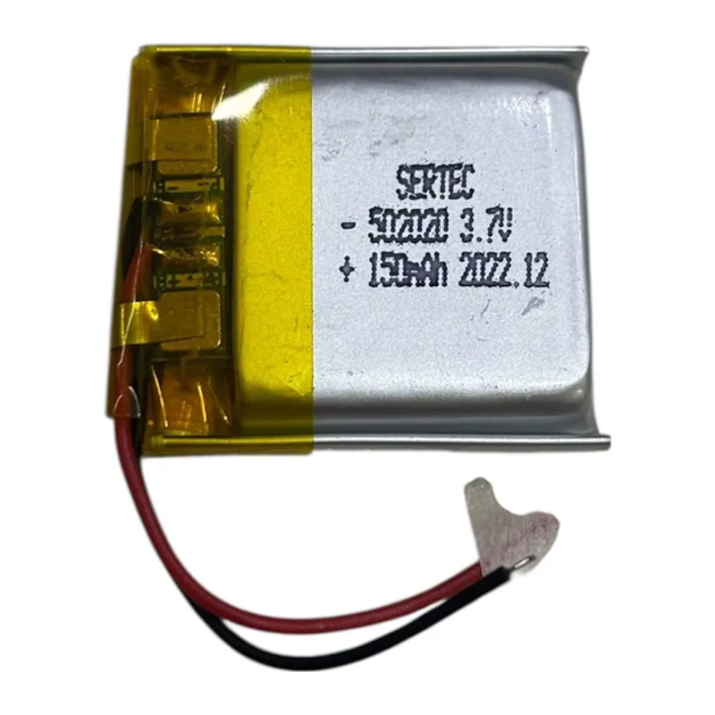 Sertec 502020 3.7v 150mah Li-polymer Pil (devreli/1.5a)