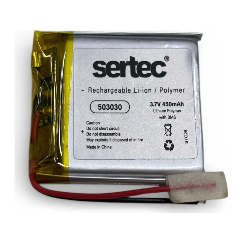 Sertec 503030 3.7v 450mah Li-polymer Pil (devreli/1.5a)