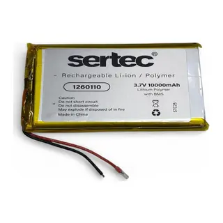 Sertec 1260110 3.7v 10.000mah Li-polymer Pil (devreli/1.5a)