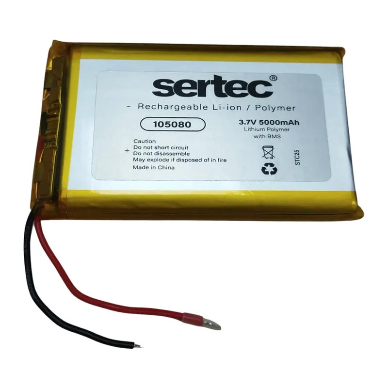 Sertec 105080 3.7v 5000 Mah Li-polymer Pil (devreli/1.5a)