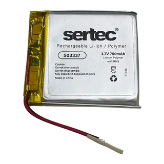 Sertec 503337 3.7v 750 Mah Li-polymer Pil (devreli/1.5a)