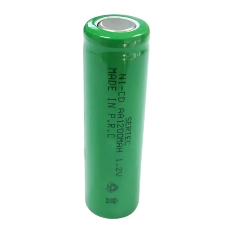 Sertec - 1.2v 1200 Mah - Aa - Ni-cd Şarjlı Pil - (başsız / Flat Head)