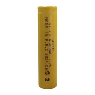 Sertec - 1.2v 600 Mah - N Boy - Ni-cd Şarjlı Pil - (başsız / Flat Head)