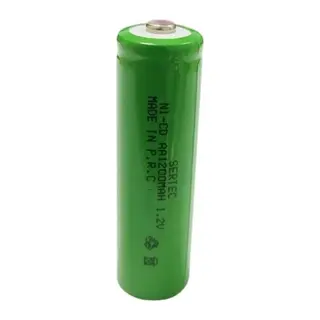 Sertec - 1.2v 1200 Mah - Aa - Ni-cd Şarjlı Pil - (başlı)