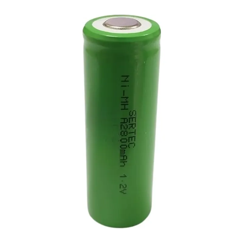 Sertec - 1.2v 2800 Mah - A Size - Ni-mh Şarjlı Pil - (başsız / Flat Head)