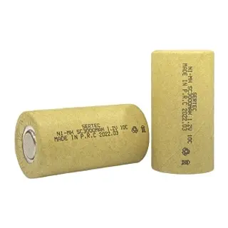 Sertec 1.2v Ni-mh Sc 3000 Mah. Kağıtlı Şarjlı Pil 10c (başsız/flat Head)