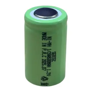 Sertec - 1.2v 500 Mah - 1/2aa - Ni-mh Şarjlı Pil - (başsız / Flat Head)