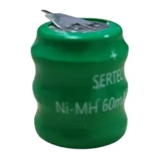 Sertec - 3.6v 3s1p 60 Mah 2 Pin Nı-mh Buton Pil