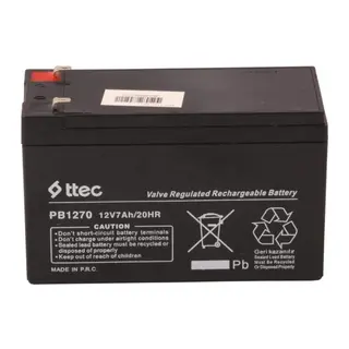 Ttec 12v 7 Ah Kuru Bakımsız Akü