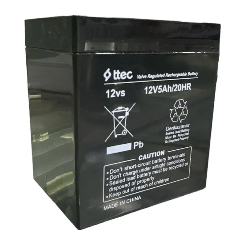 Ttec 12v 5 Ah Kuru Bakımsız Akü