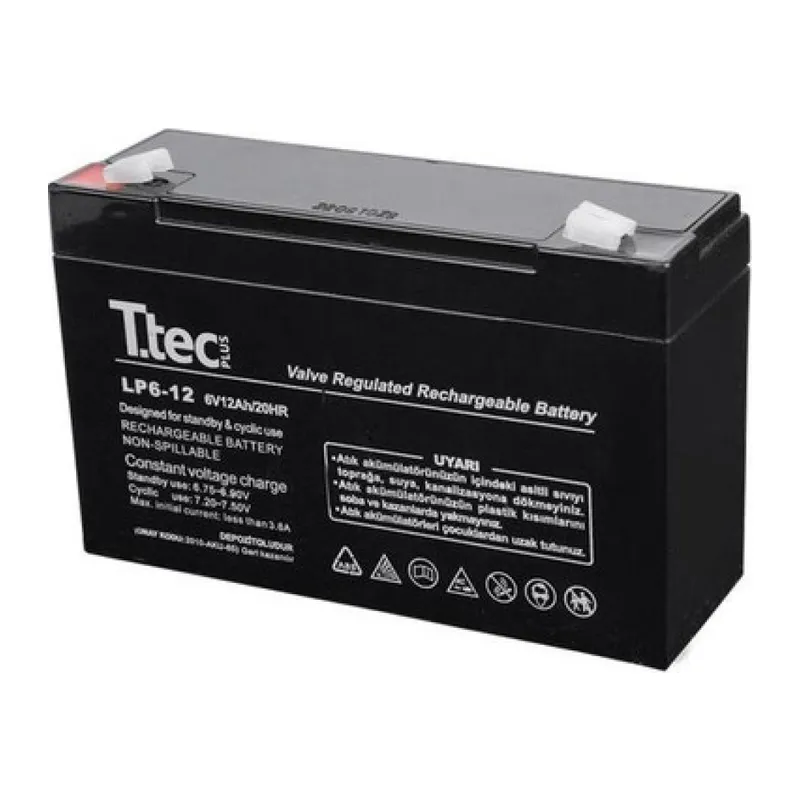 Ttec 6v 12 Ah Kuru Bakımsız Akü