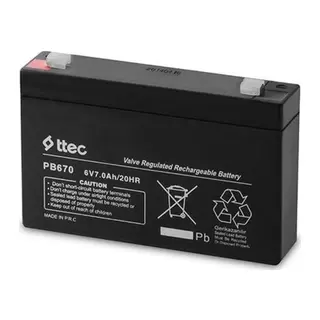 Ttec 6v 7 Ah Kuru Bakımsız Akü