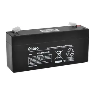 Ttec 6v 3.2 Ah Kuru Bakımsız Akü