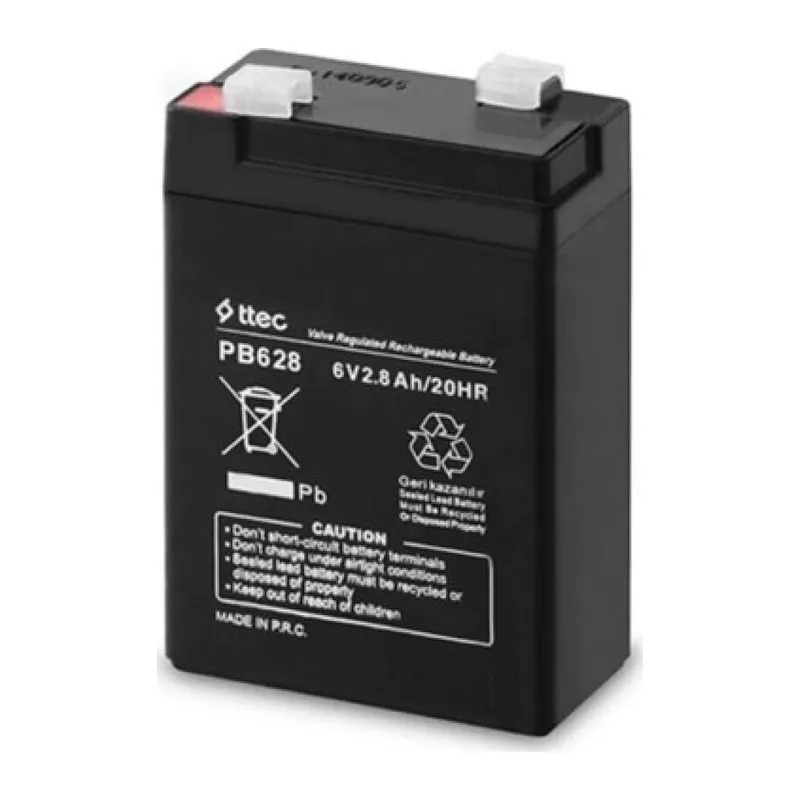 Ttec 6v 2.8 Ah Kuru Bakımsız Akü
