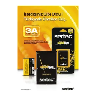 Sertec - Nokia / Nok-bp-3l / 603 Uyumlu Batarya