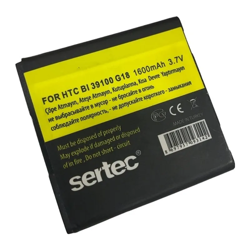 Sertec - Htc G18 Sensation Xe / Bı 39100 Uyumlu Batarya