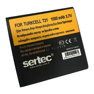 Sertec - Turkcell T-21 Uyumlu Batarya