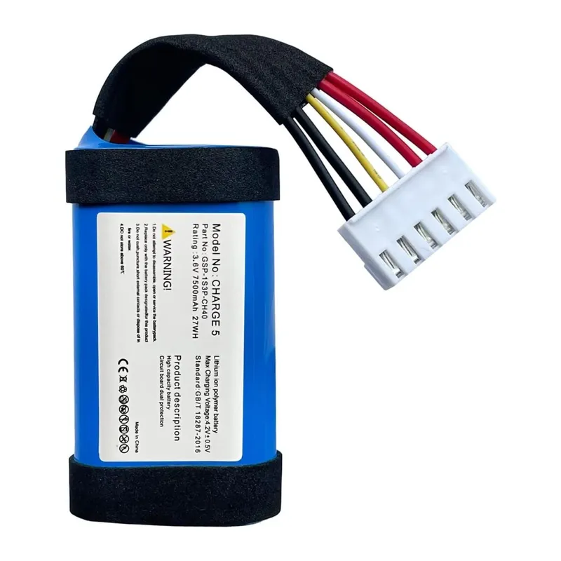 Sertec Jbl Charge 5 Uyumlu 3.7v 7800 Mah Soketli Batarya