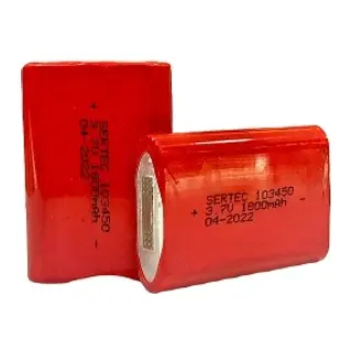 Sertec 103450 Li-ion 3.7v 1800mah Prizmatik Şarjlı Pil