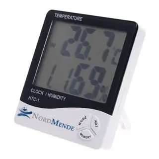 Dijital Termometre Nem Ölçer Saat Alarm Özellikli Lcd Ekran İç Mekan Sıcaklık Göstergesi