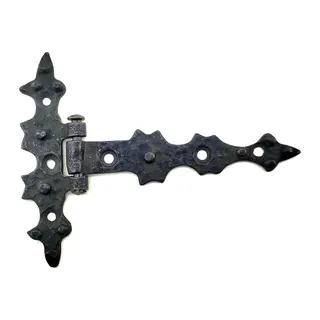Antika Tarz Dekoratif Pirinç Yıldız Kuyruklu Menteşe - 85x110 Mm, Oksit