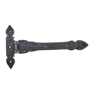 Antika Tarz Dekoratif Pirinç Kuyruklu Lale Menteşe - 147x193 Mm, Oksit