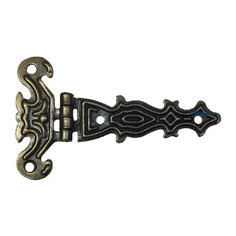Dekoratif, Sac Tek Kuyruklu Menteşe - 40x68 Mm, Küçük, Antik, 1 Adet