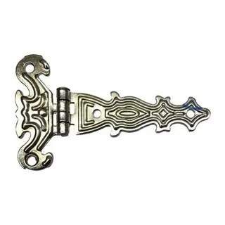 Dekoratif, Sac Tek Kuyruklu Menteşe - 40x68 Mm, Küçük, Nikel, 1 Adet
