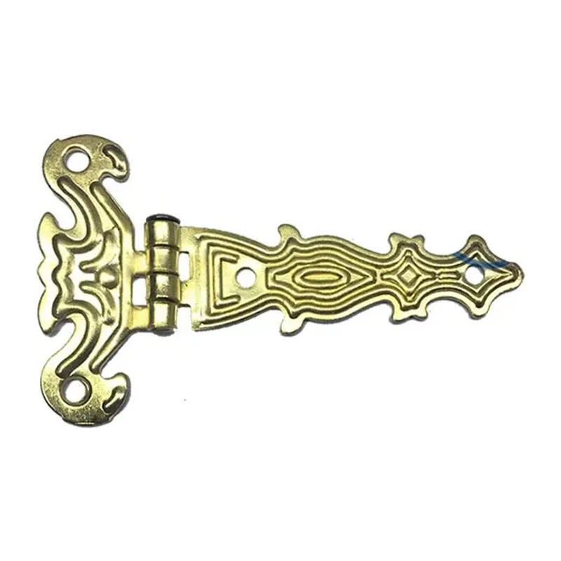 Dekoratif, Sac Tek Kuyruklu Menteşe - 40x68 Mm, Küçük, Sarı, 1 Adet