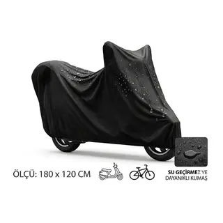Motosiklet Ve Scooter Koruma Brandası – Su Ve Toz Geçirmez 180x120 Cm