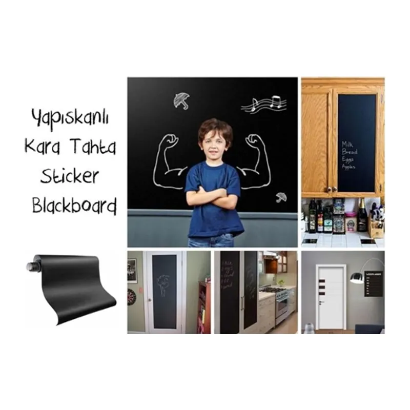 Yapışkanlı Kara Tahta-yazı Tahtası: Sticker Blackboard