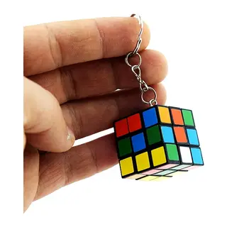 Nostaljik Zeka Küpü Sihirli Mini Rubik Anahtarlık