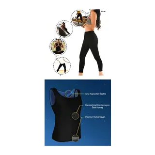 Termal Sauna Tayt + Atlet Takım (Xxxl) Neotex Terletme Takımı