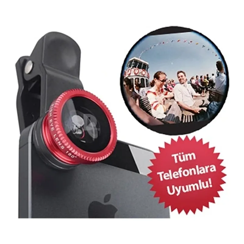 Balık Gözü Cep Telefonu Lensi (tüm Modellere Uyumlu)