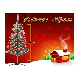 Yılbaşı Çam Ağacı Gür Dallar 120 Cm