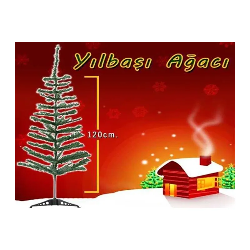 Yılbaşı Çam Ağacı Gür Dallar 120 Cm