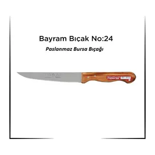 Bursa Bıçağı Bayram Kurban Bıçağı Yemek Bıçağı No: 24