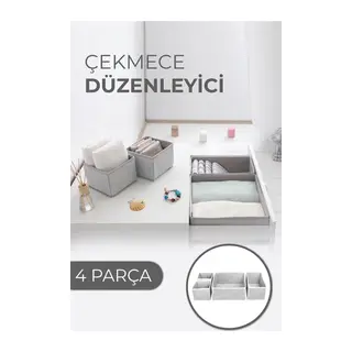 Çekmece Düzenleme Kutu Seti Organizer 4lü Set