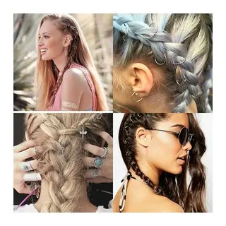 Saç Piercingi - Saç Yüzüğü - Silver