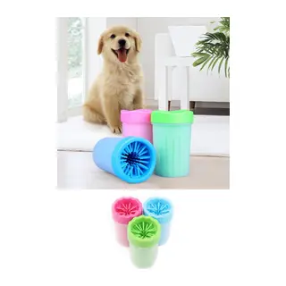 Pati Ayak Yıkama Kovası Silikon Jel Fırçalı Kedi Köpek (küçük)