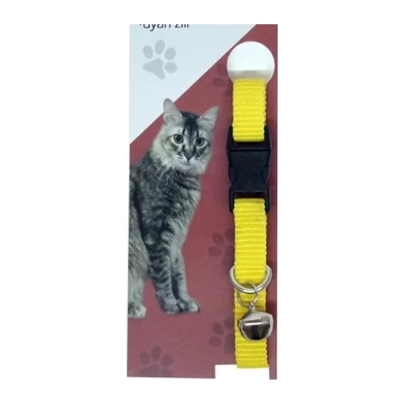 Elastik Ayarlanabilir Çıngıraklı Kedi Tasması