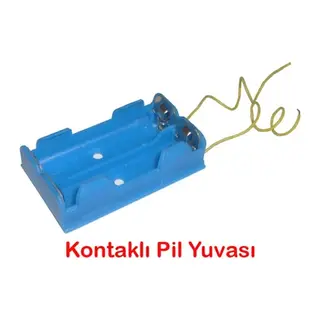 Pil Yuvası - Okul Deney Pil Yatağı 10 Adet
